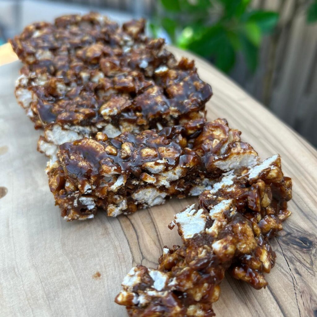 glutenvrije rijstwafel sticky bites