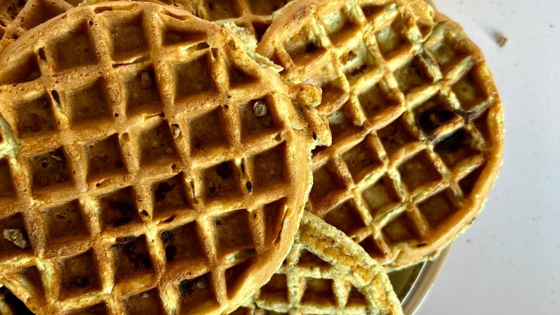 Heerlijke glutenvrije wafels op een borg