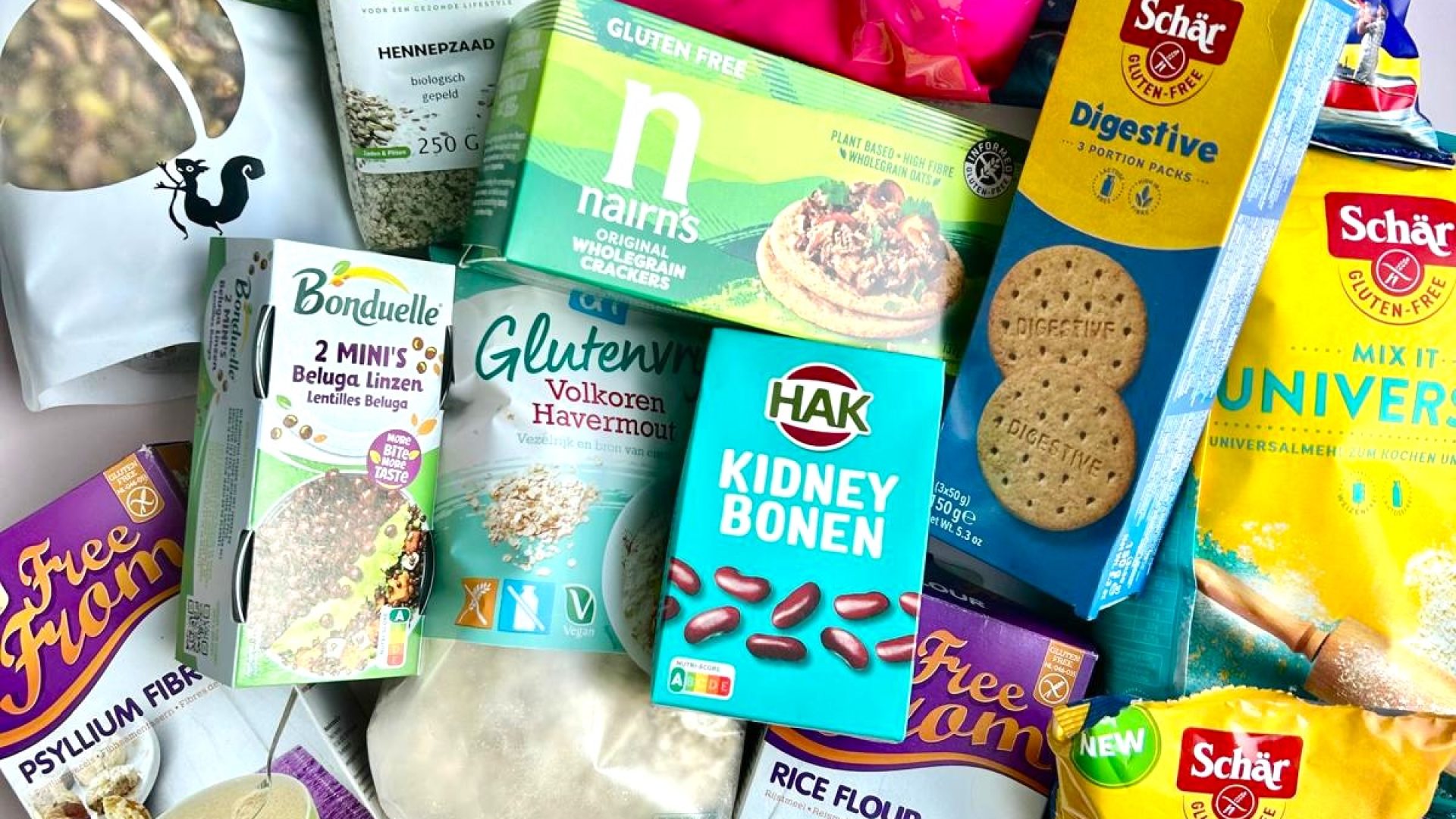 glutenvrije boodschappen 2 een groot pakket aan glutenvrije producten
